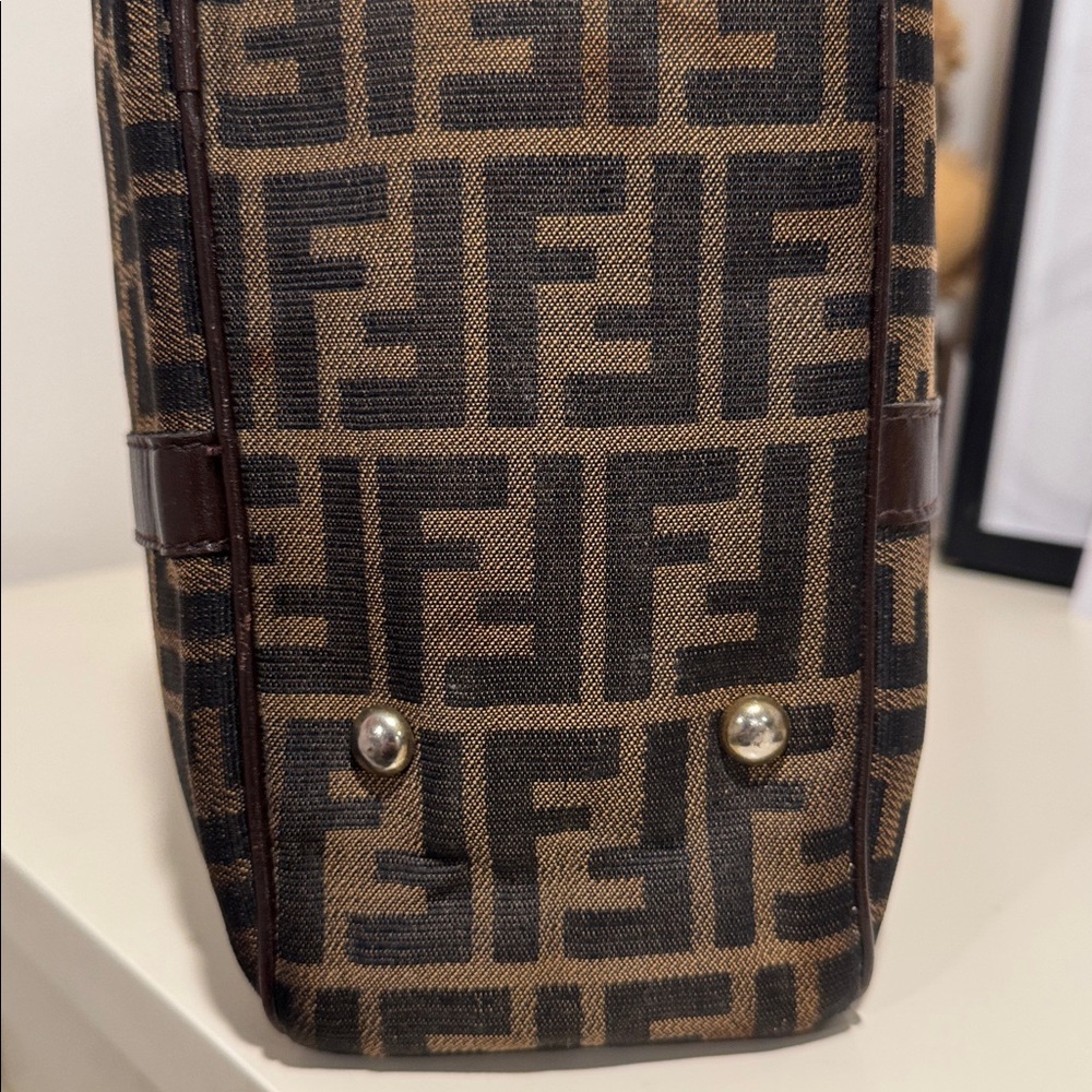 Fendi Zucca Vintage Top handle Boston Bag / Wallet bundle- Bag With COA - Picture 13 of 17